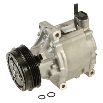 Denso® - Front Remanufactured A/C Compressor with Clutch
