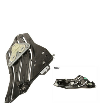 Genuine® - Rear Passenger Side Power Window Regulator without Motor