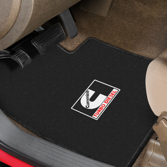 Mopar® - 1st Row Slate Gray Floor Mats with Cummins Logo