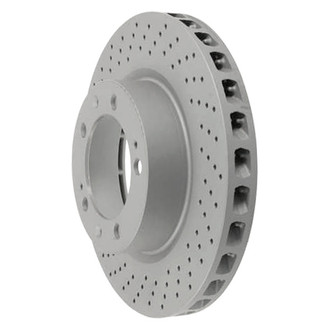 Zimmermann® - Coat-Z Drilled and Slotted Vented Front Driver Side Brake Rotor