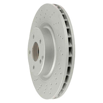 Zimmermann® - Coat-Z Drilled and Slotted Vented Front Brake Rotor