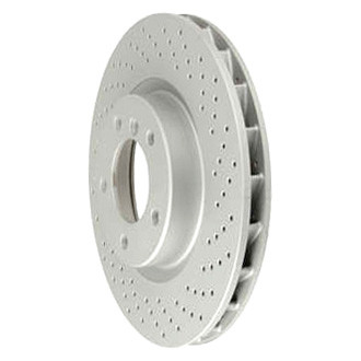 Zimmermann® - Standard Drilled Vented Front Passenger Side Brake Rotor