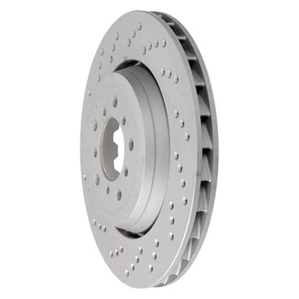 Zimmermann® - Coat-Z Drilled and Slotted Vented Front Driver Side Brake Rotor