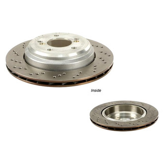 Zimmermann® - Coat-Z Drilled and Slotted Vented Rear Driver Side Brake Rotor