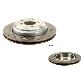 Zimmermann® - Coat-Z Drilled and Slotted Vented Rear Passenger Side Brake Rotor