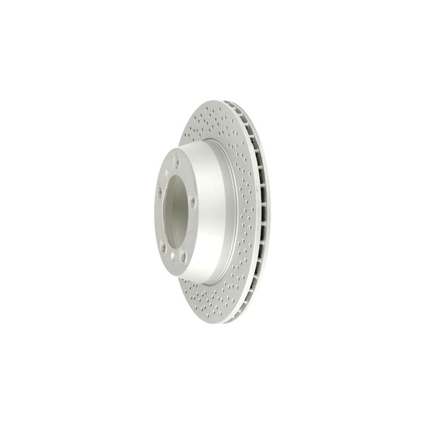 Zimmermann® - Coat-Z Drilled and Slotted 1-Piece Rear Brake Rotor