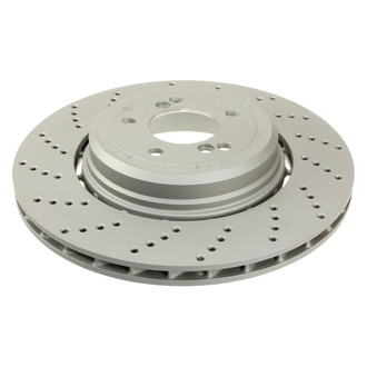 Zimmermann® - Coat-Z Drilled and Slotted Vented Rear Driver Side Brake Rotor