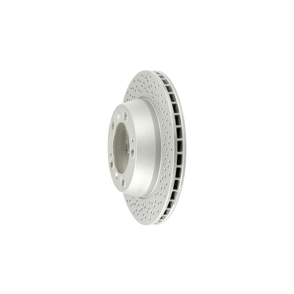 Zimmermann® - Coat-Z Drilled and Slotted 1-Piece Rear Brake Rotor
