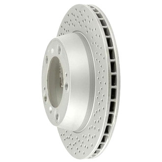 Zimmermann® - Coat-Z Drilled and Slotted Vented Rear Brake Rotor