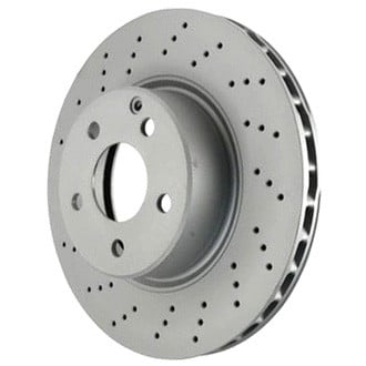 Zimmermann® - Coat-Z Drilled and Slotted Vented Front Brake Rotor