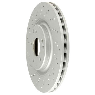 Zimmermann® - Coat-Z Drilled and Slotted Vented Front Brake Rotor