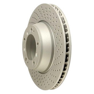 Zimmermann® - Coat-Z Drilled and Slotted Vented Rear Passenger Side Brake Rotor