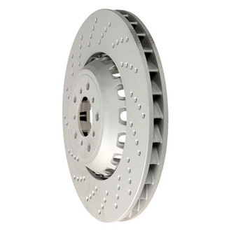 Zimmermann® - Coat-Z Drilled and Slotted Vented Front Driver Side Brake Rotor