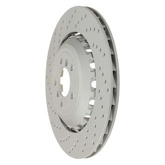 Zimmermann® - Coat-Z Drilled and Slotted Vented Rear Driver Side Brake Rotor