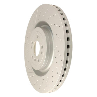 Zimmermann® - Coat-Z Drilled and Slotted Vented Front Brake Rotor