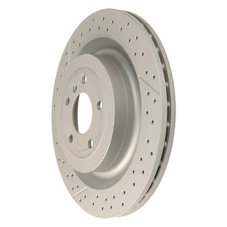 Zimmermann® - Coat-Z Drilled and Slotted Vented Rear Brake Rotor