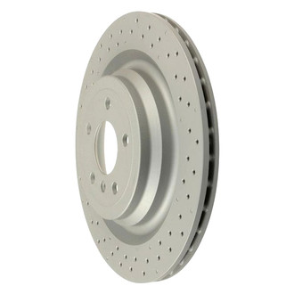 Zimmermann® - Coat-Z Drilled and Slotted Vented Rear Brake Rotor