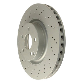 Zimmermann® - Coat-Z Drilled and Slotted Vented Front Brake Rotor