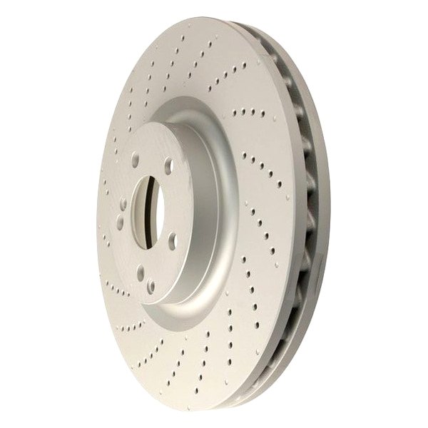 Zimmermann® - Coat-Z Drilled and Slotted 1-Piece Front Brake Rotor