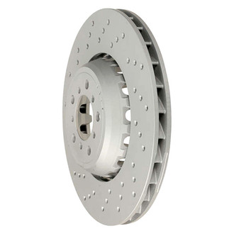 Zimmermann® - Coat-Z Drilled and Slotted Vented Front Driver Side Brake Rotor