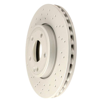 Zimmermann® - Coat-Z Drilled and Slotted Vented Front Brake Rotor