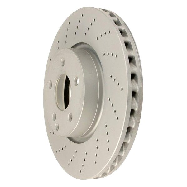 Zimmermann® - Coat-Z Drilled and Slotted 1-Piece Front Brake Rotor