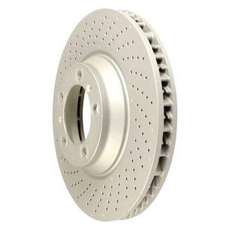 Zimmermann® - Coat-Z Drilled and Slotted Vented Front Driver Side Brake Rotor