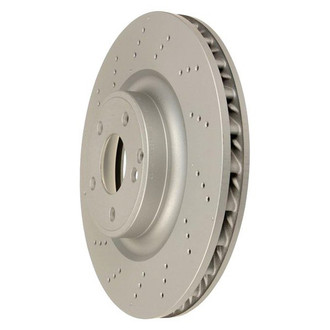 Zimmermann® - Coat-Z Drilled and Slotted Vented Front Brake Rotor