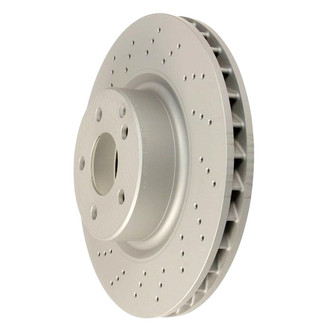 Zimmermann® - Coat-Z Drilled and Slotted Vented Front Brake Rotor