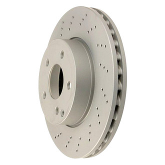 Zimmermann® - Coat-Z Drilled and Slotted Vented Front Brake Rotor