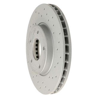 Zimmermann® - Coat-Z Drilled and Slotted Vented Front Brake Rotor