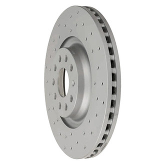 Zimmermann® - Coat-Z Drilled and Slotted Vented Front Brake Rotor