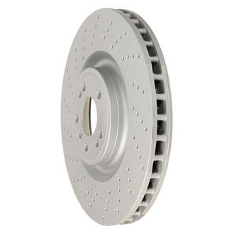 Zimmermann® - Coat-Z Drilled and Slotted Vented Front Brake Rotor