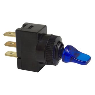 WVE® 1S2797 - Illuminated SPST On/Off Toggle Blue Switch