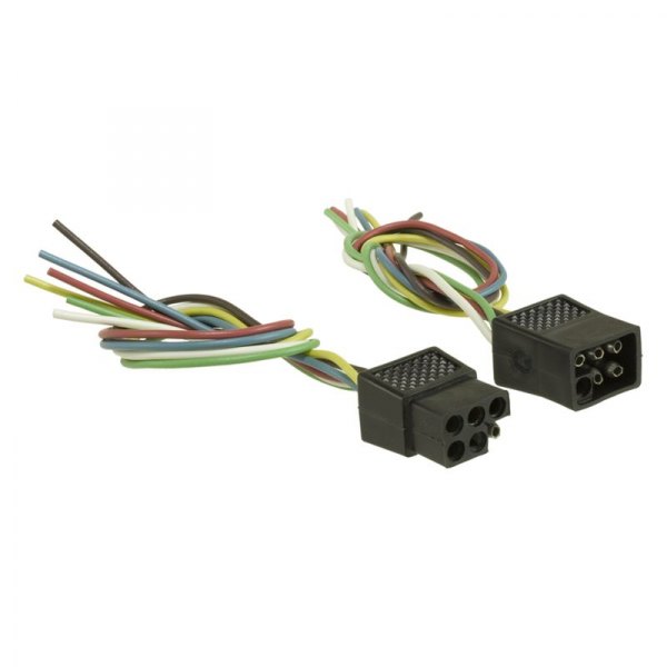 WVE® - 6-Pole Square Connector with 12" Wires on Male and Female Side