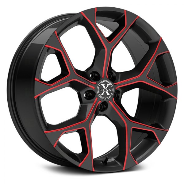 XCESS® - X05 Gloss Black with Candy Red Milled Accents