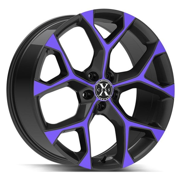 XCESS® - X05 Gloss Black with Machined Purple Face