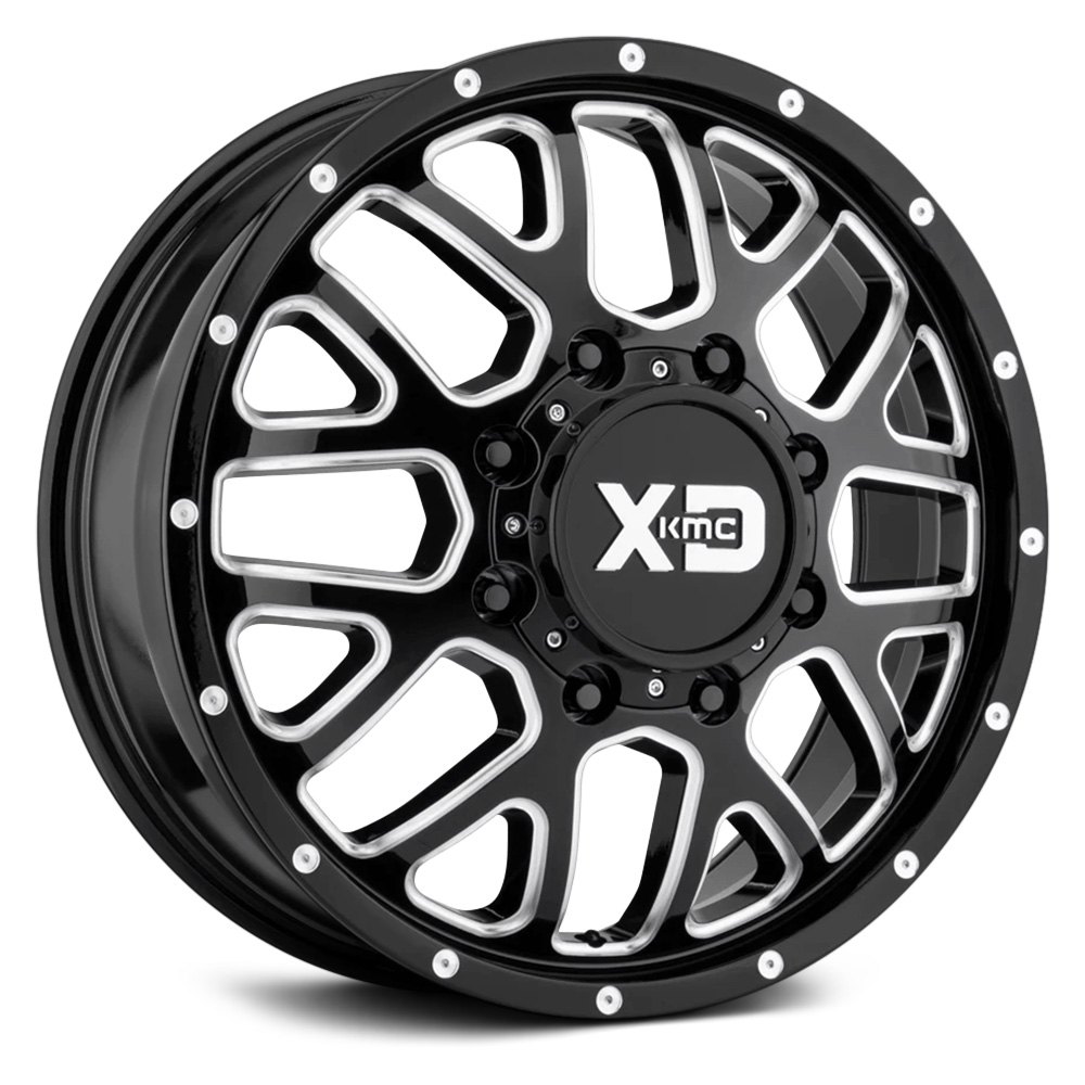 XD SERIES® XD843 GRENADE DUALLY Wheels Gloss Black with Milled