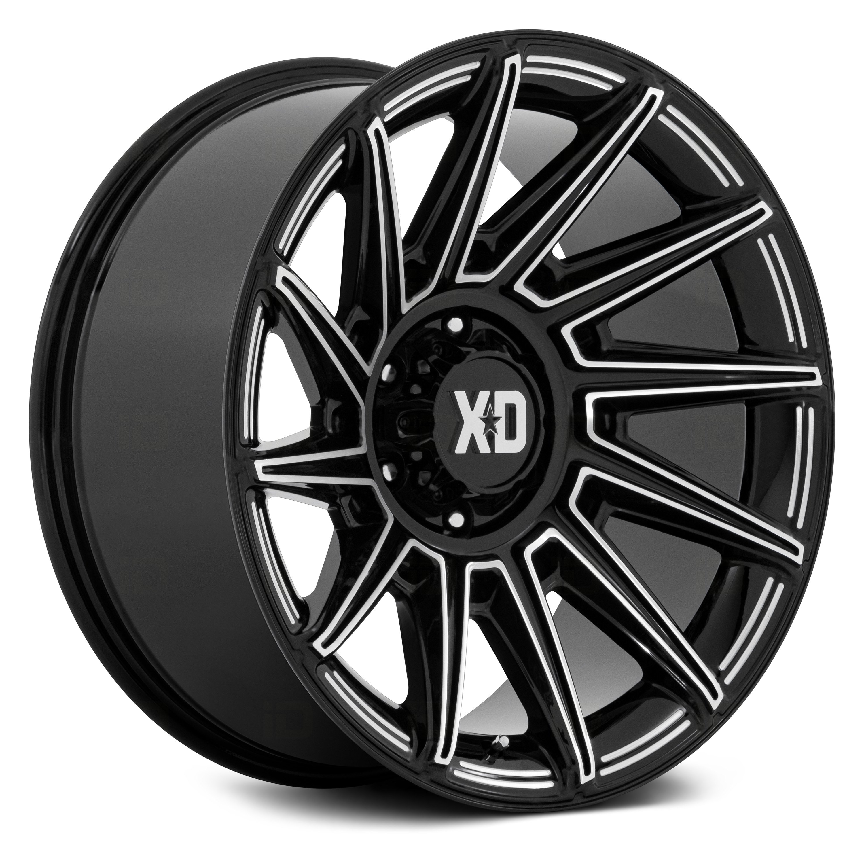 XD SERIES® XD867 SPECTER Wheels - Gloss Black with Milled