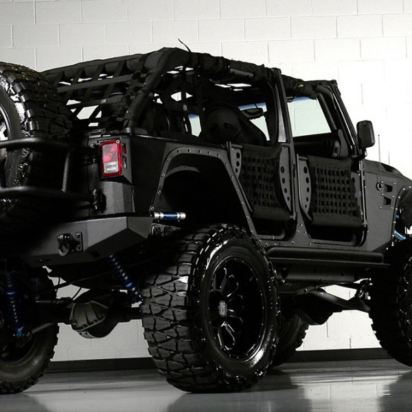 XD SERIES® - BOMB Gloss Black with Milled Spokes on Jeep Wrangler