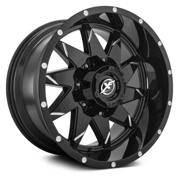 XF OFF-ROAD® - XF-208 Gloss Black with Milled Accents