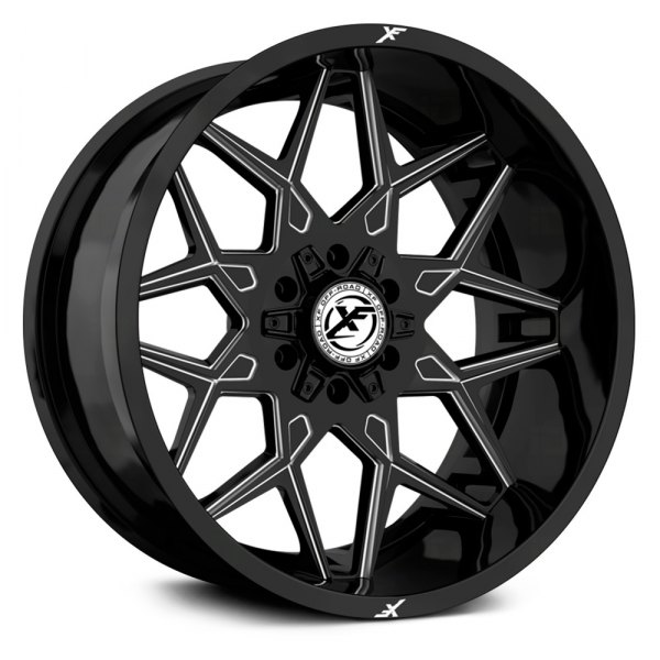 XF OFF-ROAD® - XF-238 Gloss Black with Milled Accents