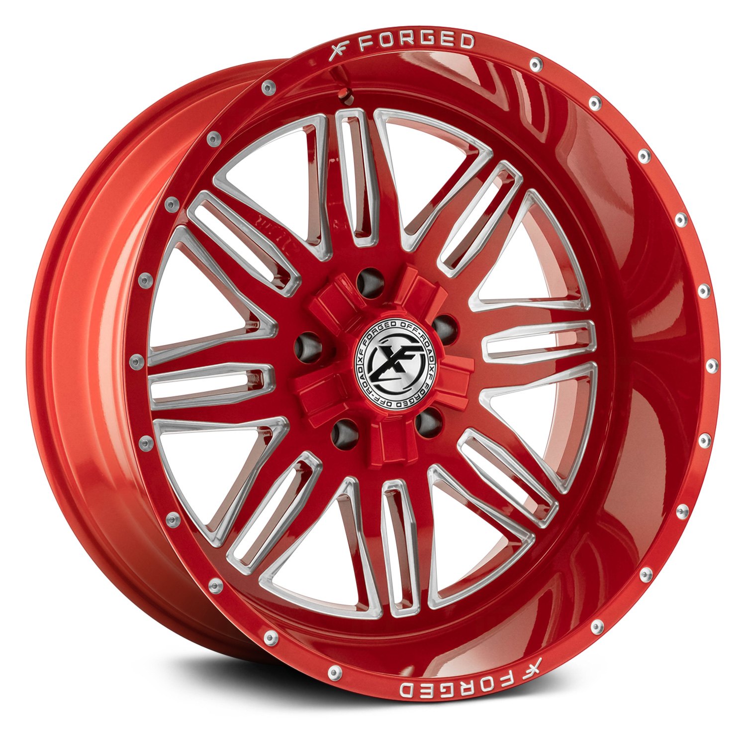 XF OFF-ROAD® XFX-303 Wheels - Milled Red Rims - XFX-303221251397150 ...