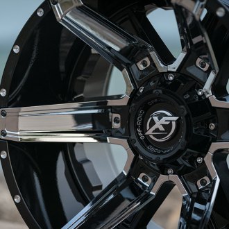 XF OFF-ROAD® - XF-214 Gloss Black Chrome Inserts