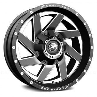 MOTO METAL® MO811 COMBAT Wheels - Gloss Black with Milled