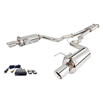 XFORCE Exhaust® - Varex™ 304 SS Cat-Back Exhaust System with Split Rear Exit