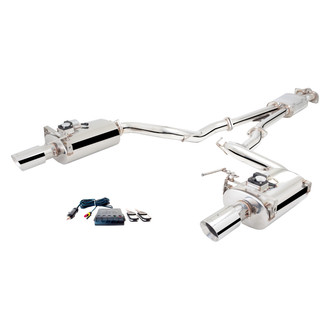 XFORCE Exhaust® - Varex™ 304 SS Cat-Back Exhaust System with Split Rear Exit