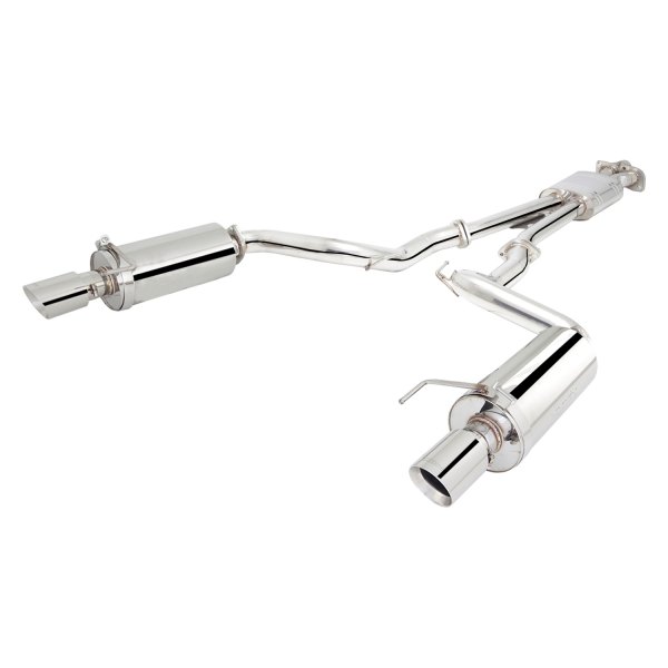 XFORCE Exhaust® - 304 SS Cat-Back Exhaust System, Ford Mustang