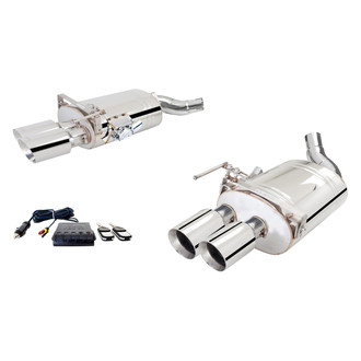 XFORCE Exhaust® - Varex™ 304 SS Axle-Back Exhaust System with Quad Rear Exit