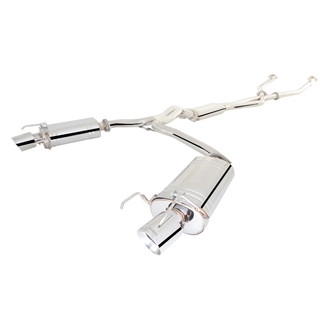 XFORCE Exhaust® - 304 SS Cat-Back Exhaust System with Split Rear Exit